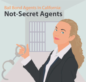 graphic portrait of a smiling bail bond agent